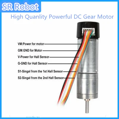 High Quanlity Powerful DC Gear Motor Metal Gear 33GB-520  GM25-370 To DIY Smart Car Tank Electronic Engine Part Toy Kit