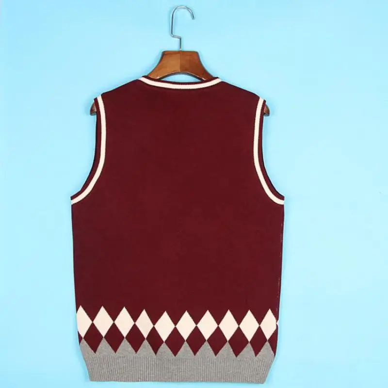 Japan Preppy Stijl School Trui Lente En Herfst V-hals Katoen Gebreide Vest Jk Uniformen 5 Kleur Meisjes Student Cosplay Kostuum