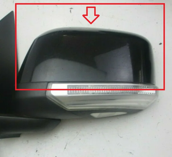 Car wing mirror cover for Nissan Navara D40 2005 - 2014 rearview mirrors covers cap house shell black Chrome