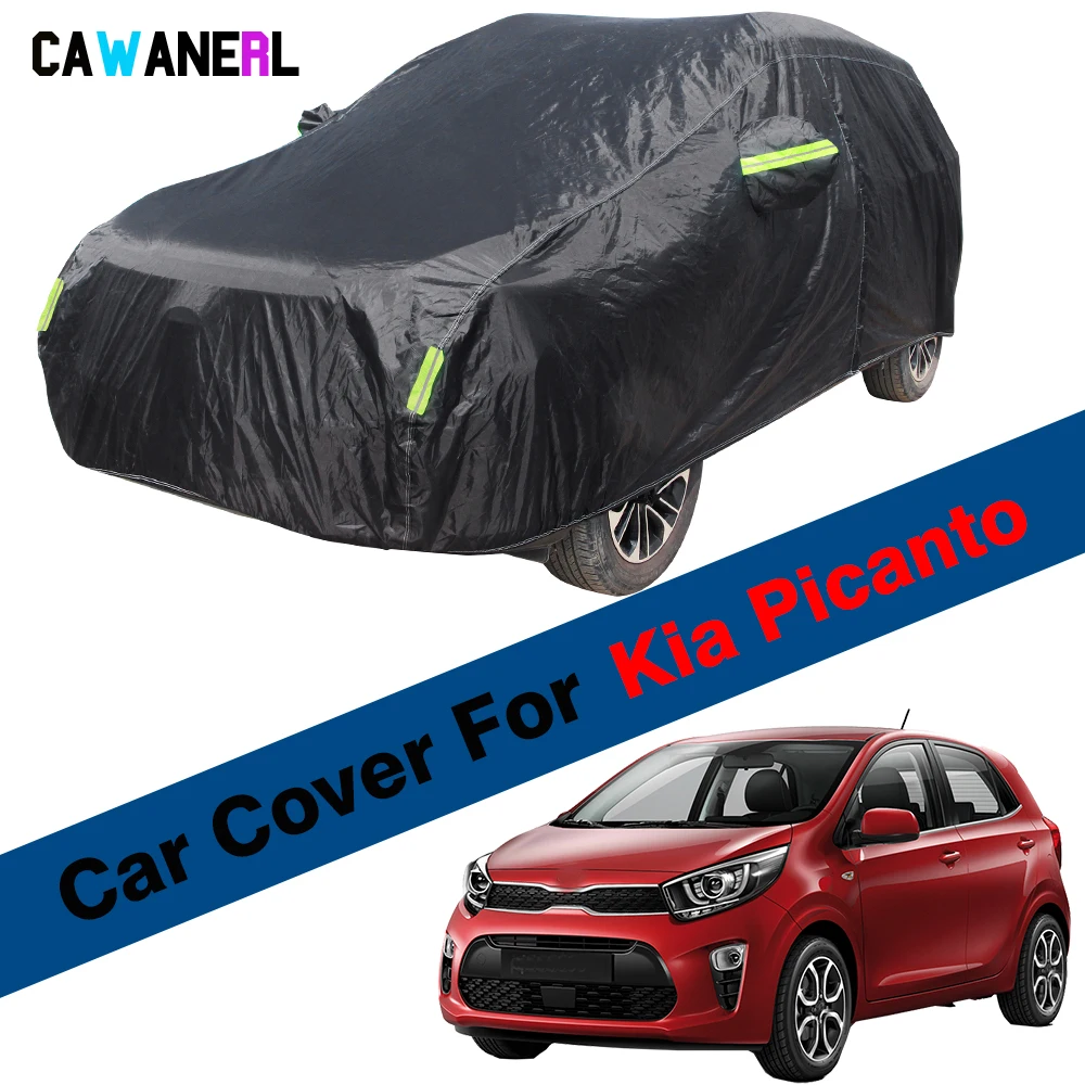 Full Car Cover Outdoor Sun Shade Anti-UV Snow Rain Dust Resistant Cover Waterproof For Kia Picanto Morning Naza Suria Eko Taxi