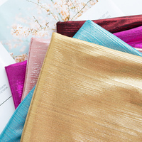 Bright Wire Strip Stretch Knit Bronzing Fabric Laser Bright For Sewing Dress Skirt By Meters