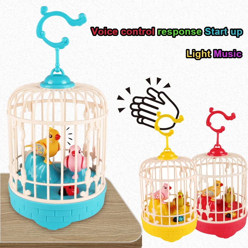 Singing Chirping Bird In Cage Realistic Sounds Movements Liberty Singing And Chirping Bird Toy In Cage Realistic Sounds