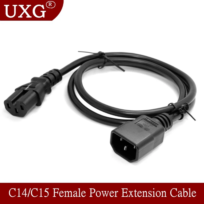 Iec320 c13 c14 c15 ac pdu ups tomada com fio de alimentação em linha 250v-10a cabo montar instalar painel elétrico receptáculo tomada ac