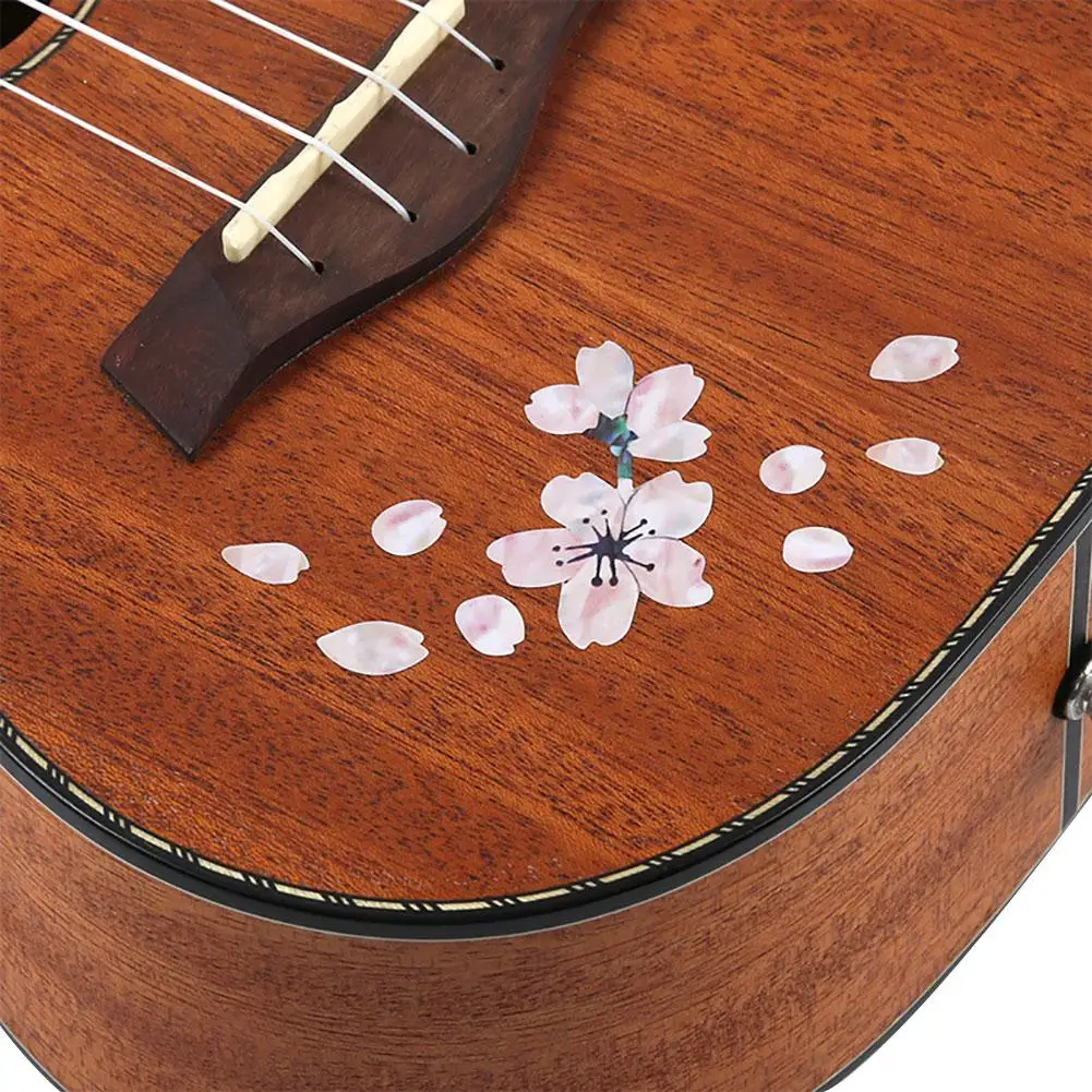 Guitar Fretboard Sticker Beautiful Sakura Cherry Blossoms Petals Sticker Guitar Bass Ukulele Decals Decor For Musical Instrument