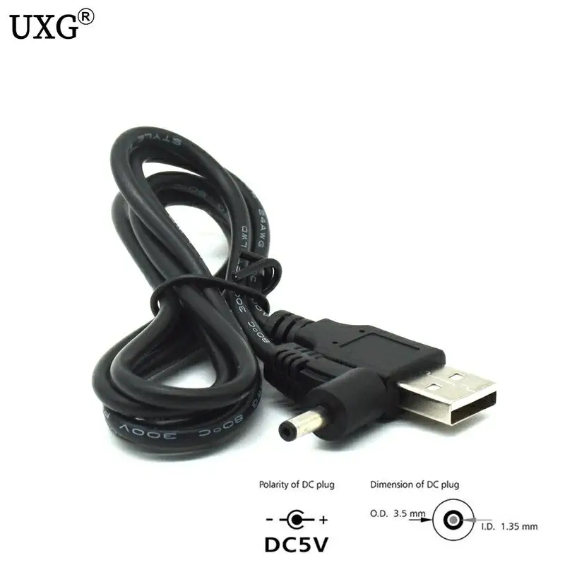 Câble de chargement USB A mâle vers Jack 3.5, adaptateur d'alimentation 5V pour HUB, 90 à droite, 3.5mm