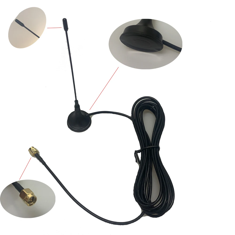 868Mhz 900-1800 Mhz LORA Antenna 3G 5dbi SMA Male With 3M Cable external router antenna M Signal extension cable