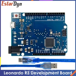 Leonardo R3 Microcontroller Original Atmega32u4 Development Board Or With USB Cable Compatible For Arduino DIY Starter Kit