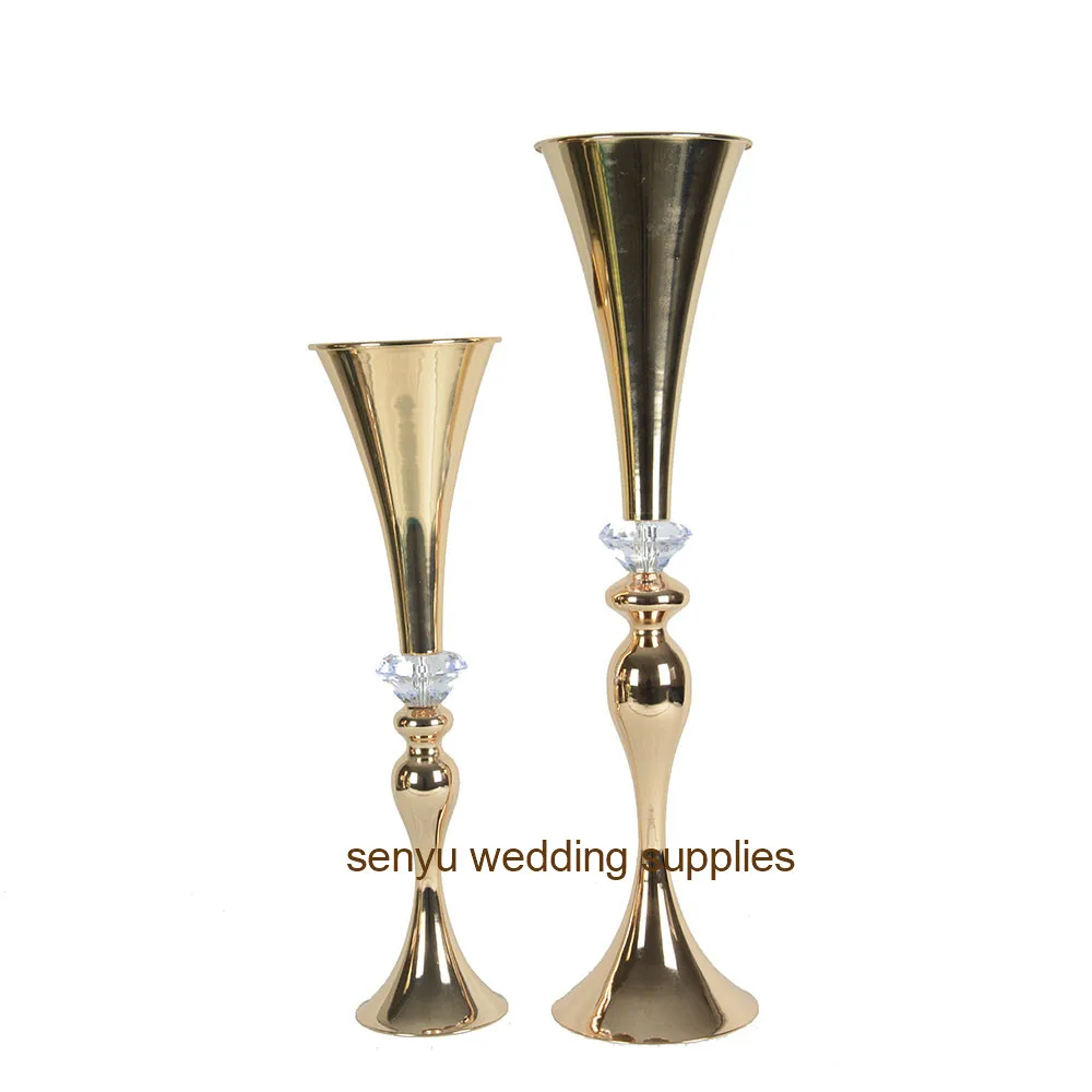 

Wedding master table candlestick, gold wedding road lead,Flower Metal Vase senyu01099