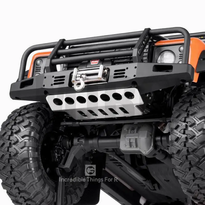 1 Pcs Simulation Metal Front Guard Stainless Steel Armor for 1/10 RC Crawler Car Traxxas TRX4 Defender