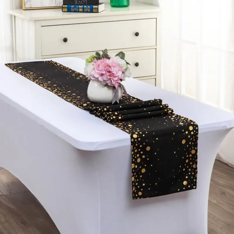 Light Luxury Style Home Polyester Imitation Cotton Table Runner Rectangular Dining Coffee Table Decoration Tablecloth Hotel Deco