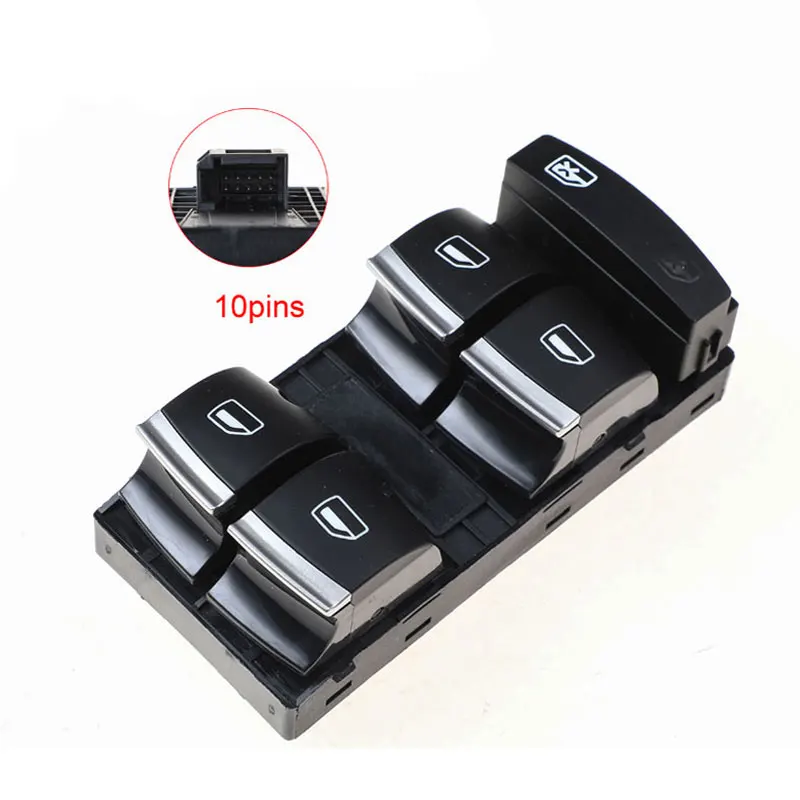 4F0959855B 4F0959851H New Electric Power Panel Window Master Control Switch Button For AUDI A6 QUATTRO A3 Q7 2004-2011