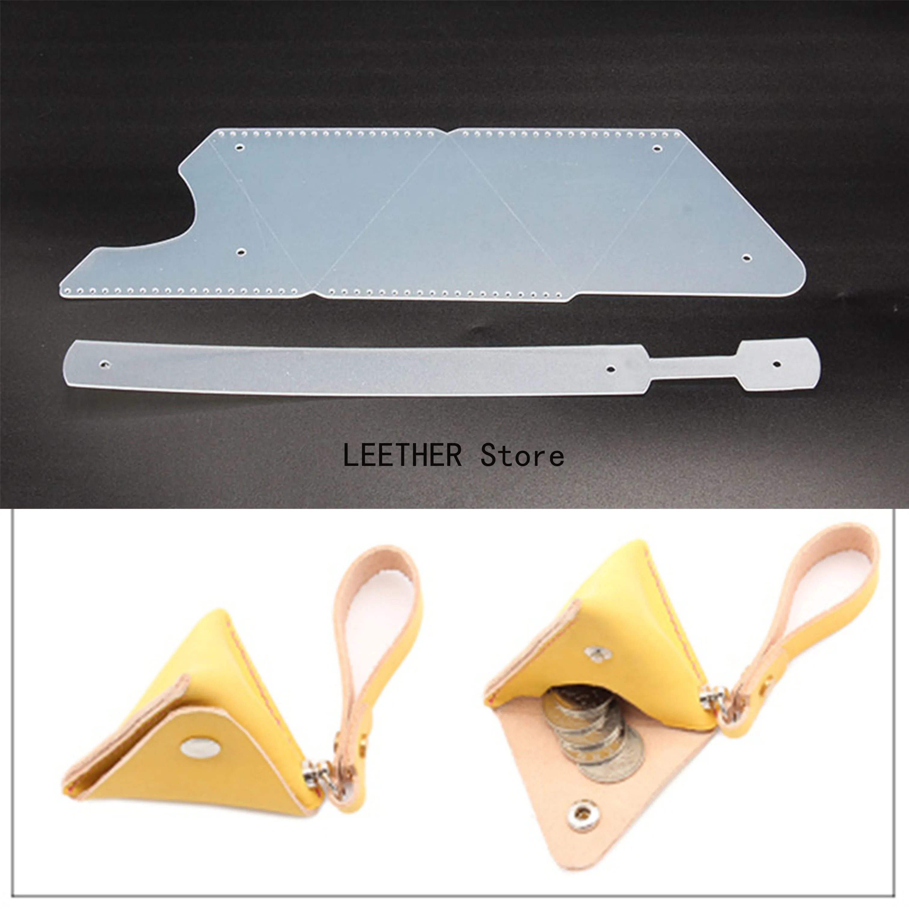 Manual leather goods DIY zongzi package version PVC drawing version drawing change package leather package template