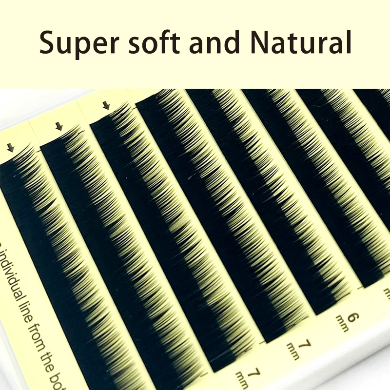 NATUHANA Bottom Eyelash Extension Individual Natural Soft Under Eyelashes J Curl 5-7 Mix Synthetic Mink Lower Lashes for Makeup