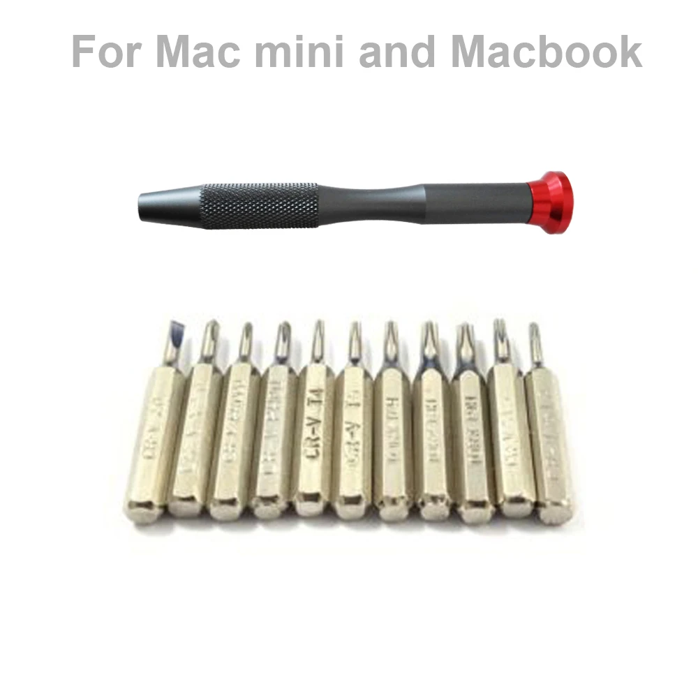 12 in 1 Torx Security Screwdriver Set TR6 T8H TR9 *1.2 *1.5 P5 Y2.0 PH000 PH00 SL 2.0 for Macbook Mac Mini SSD opening tool Kit