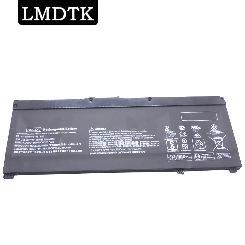 LMDTK New SR04XL Laptop Battery For HP OMEN 15-CE CB CE015DX CB014ur TPN-Q193 Q194 C133 HSTNN-DB7W 917724-855