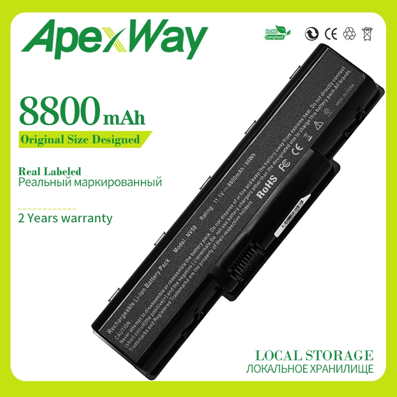 

Apexway 8800 mAh Laptop Battery for Acer Aspire 4732 4732Z 5732Z 5732ZG AS09A31 AS09A41 AS09A56 AS09A61 AS09A70 AS09A71