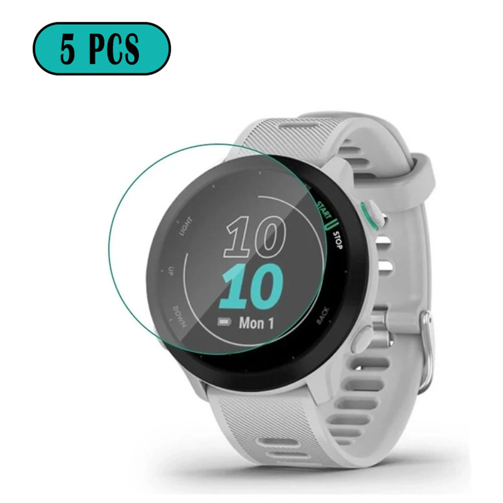 5PCS Screen Protector For  Garmin Forerunner 55 Smart Watch Tempered Glass Hd Ultra-Thin Full Protective Film Watch Accessories