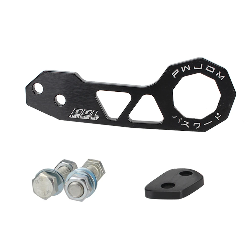 Herramientas de remolque para coche JDM, gancho de remolque delantero Universal, AK-8108 de aleación de aluminio, accesorios para coche, barra de remolque rómbica