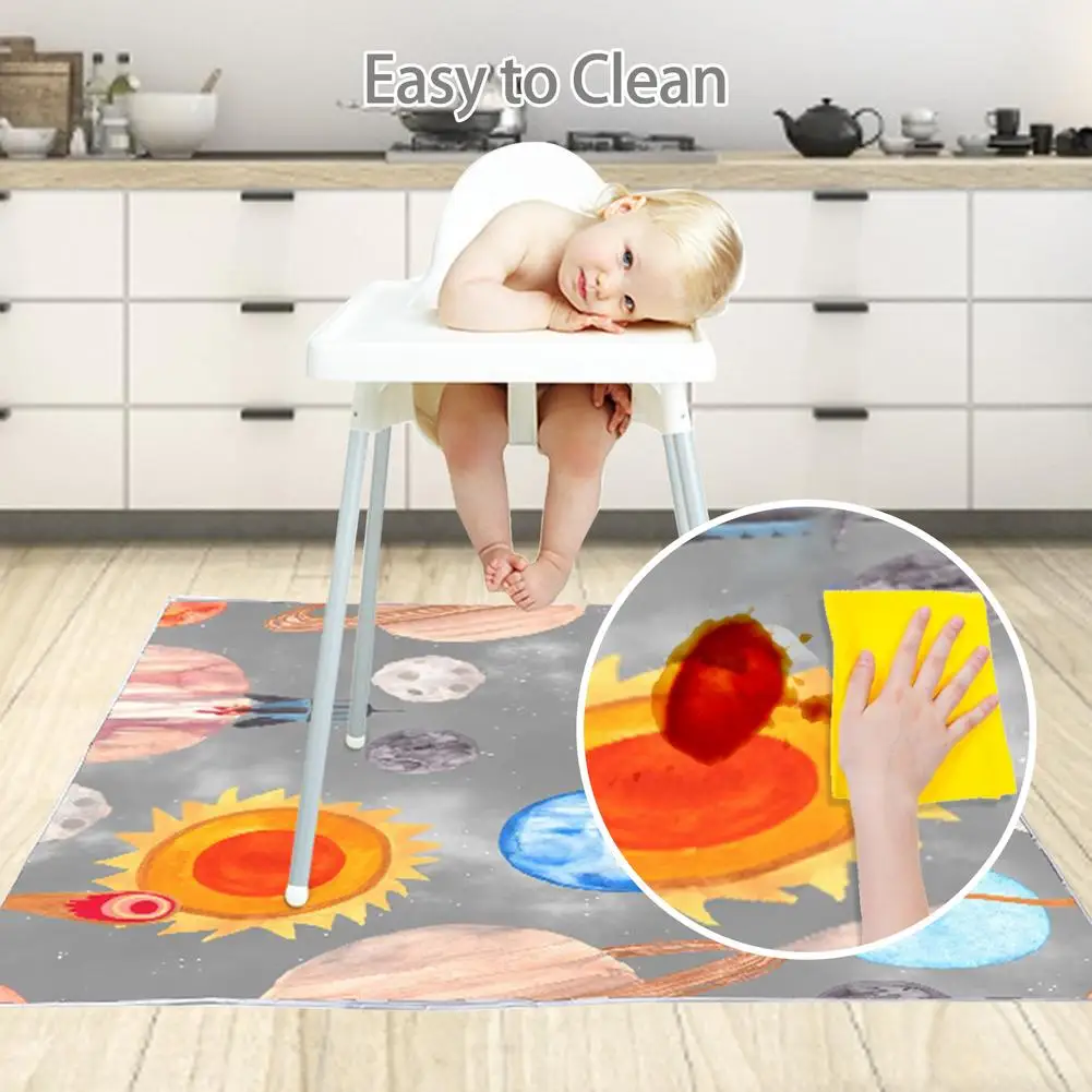 High Chair Splat Floor Mat Waterproof Baby Play Protector Mat