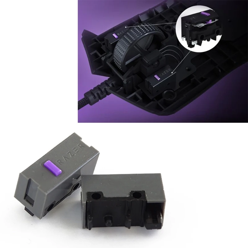 Original Strike Light Mouse Momentary Push Button Micro Limit Switch 80 Million for Razer Viper Basilisk Deathadder Mice