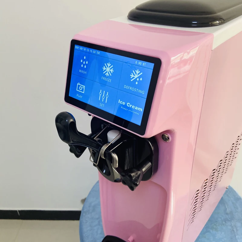 18L/H Ice cream maker Pre-cooling Ice cream mahine 1150W Commercial Single flavor Yogurt machine