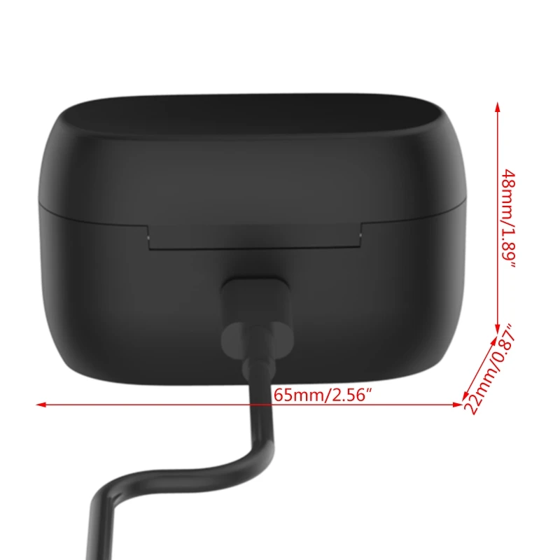 ชาร์จกรณีกล่องปลั๊กอุดหูฝาครอบ Eartip สำหรับ-Jabra- Elite 75T/Elite Active 75T ไร้สายหูฟังบลูทูธอุปกรณ์เสริม