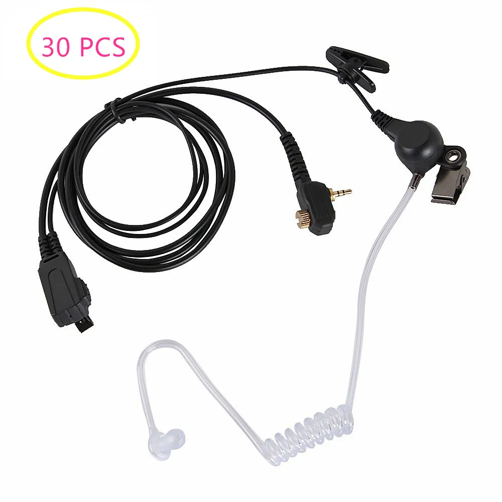 

30 PCS 1 Pin Earpiece Headset PTT for Portable MTH800 MTH850 MTP850 MTS850 Earphone for Walkie Talkie MTH600 MTH650