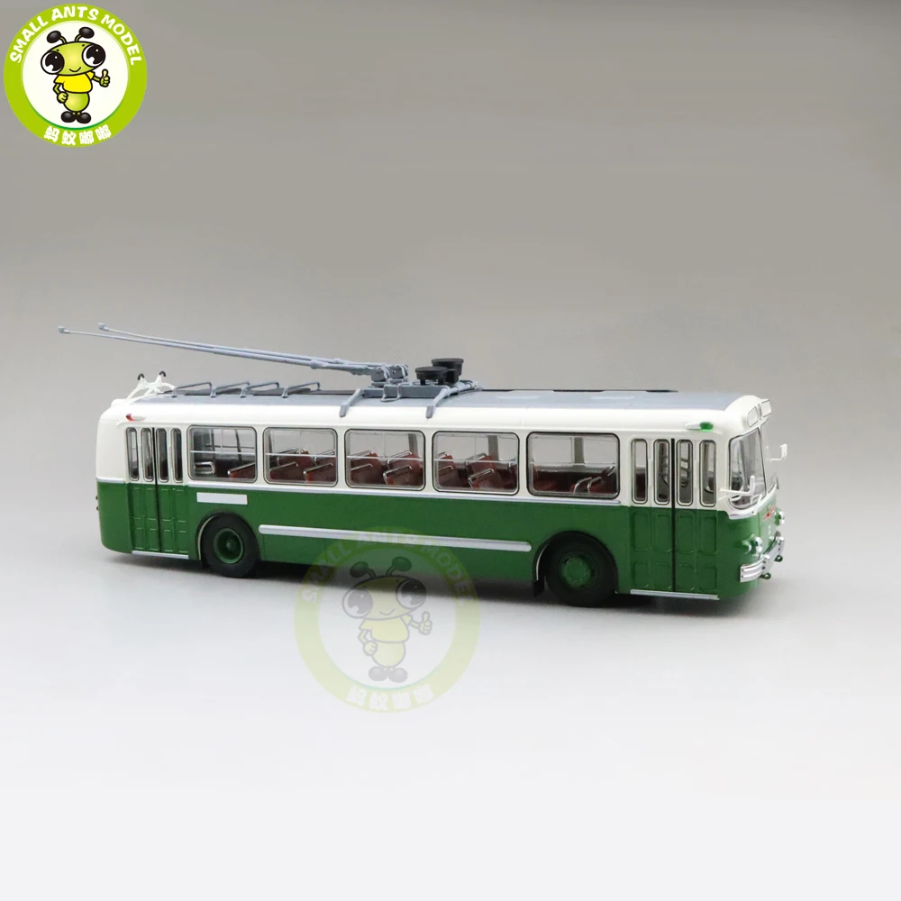 1/43 Classic ZIU 5 Trolleybus Soviet Union Russia City bus Diecast Bus Car Model Toys Gifts