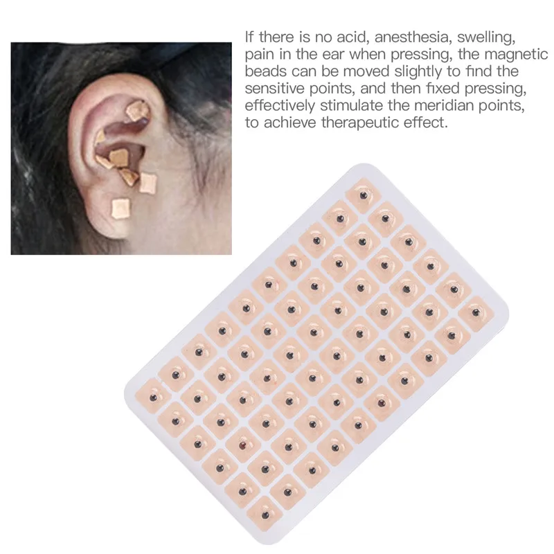 6000Pcs Acupuncture Needle Ear Seeds Vaccaria Seeds Ear Massage Paste Ear Stickers Auricular Effective Ear Acupoint Press seed