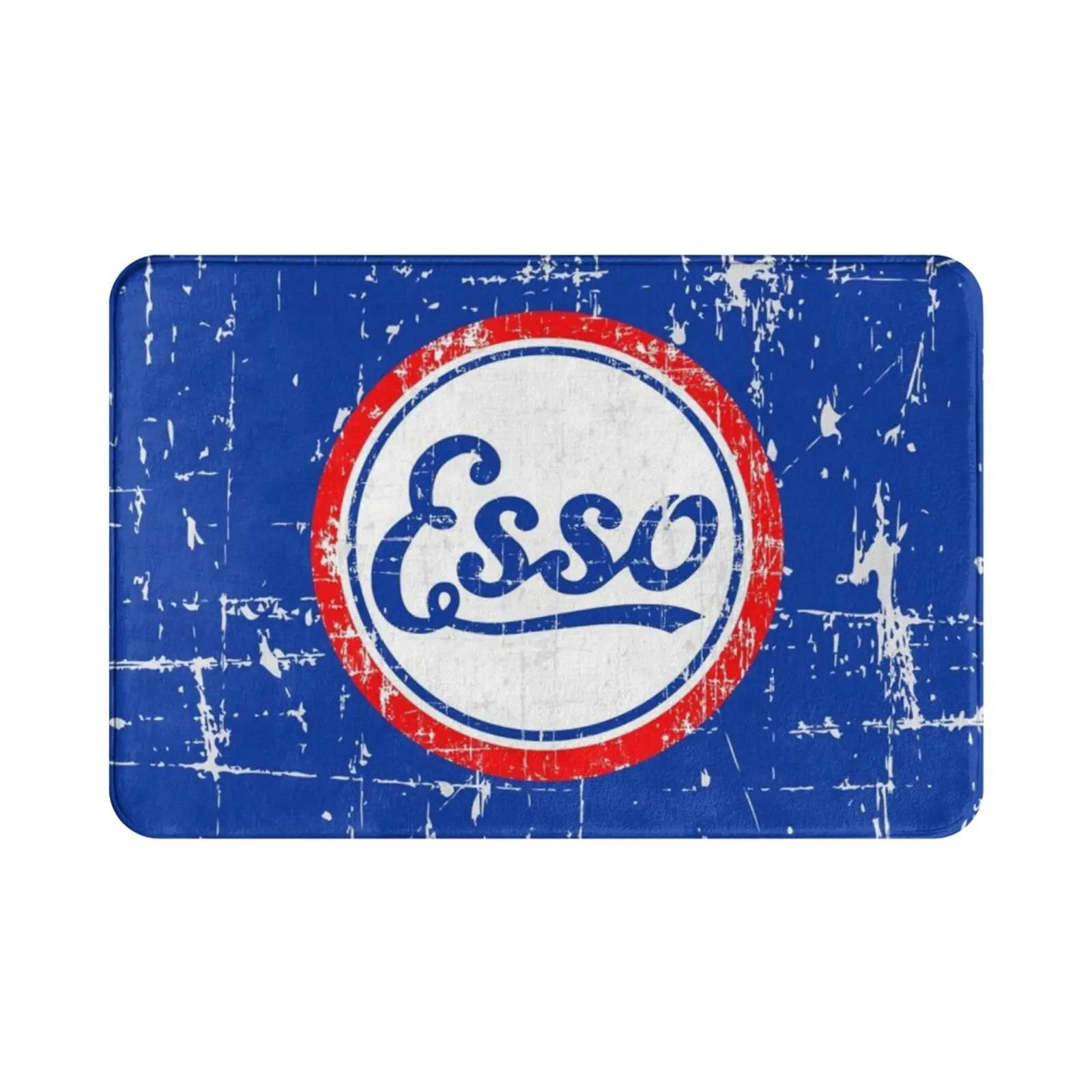 Esso Vintage Scratch Carpet Mat Rug Cushion Soft Texas Tea Motor Oil Texaco Esso Gas Memorabilia American Vintage