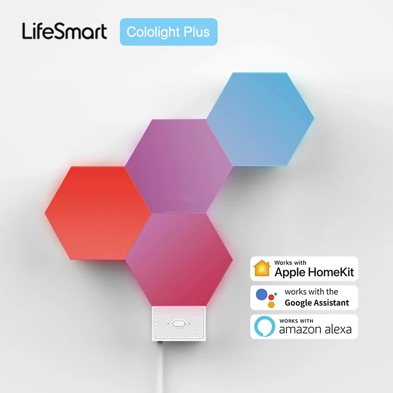 

New LifeSmart Cololight Plus Smart LED Light Panels DIY Quantum Light Dancing With Music Works with Apple HomeKit Google Alexa