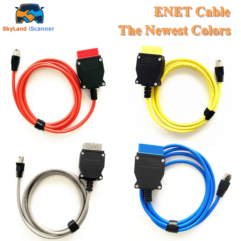 High Quality ENET Cable for BMW F-series ICOM Enet to OBDII Coding Hidden Data Tool OBD2 Car Diagnostic Cable