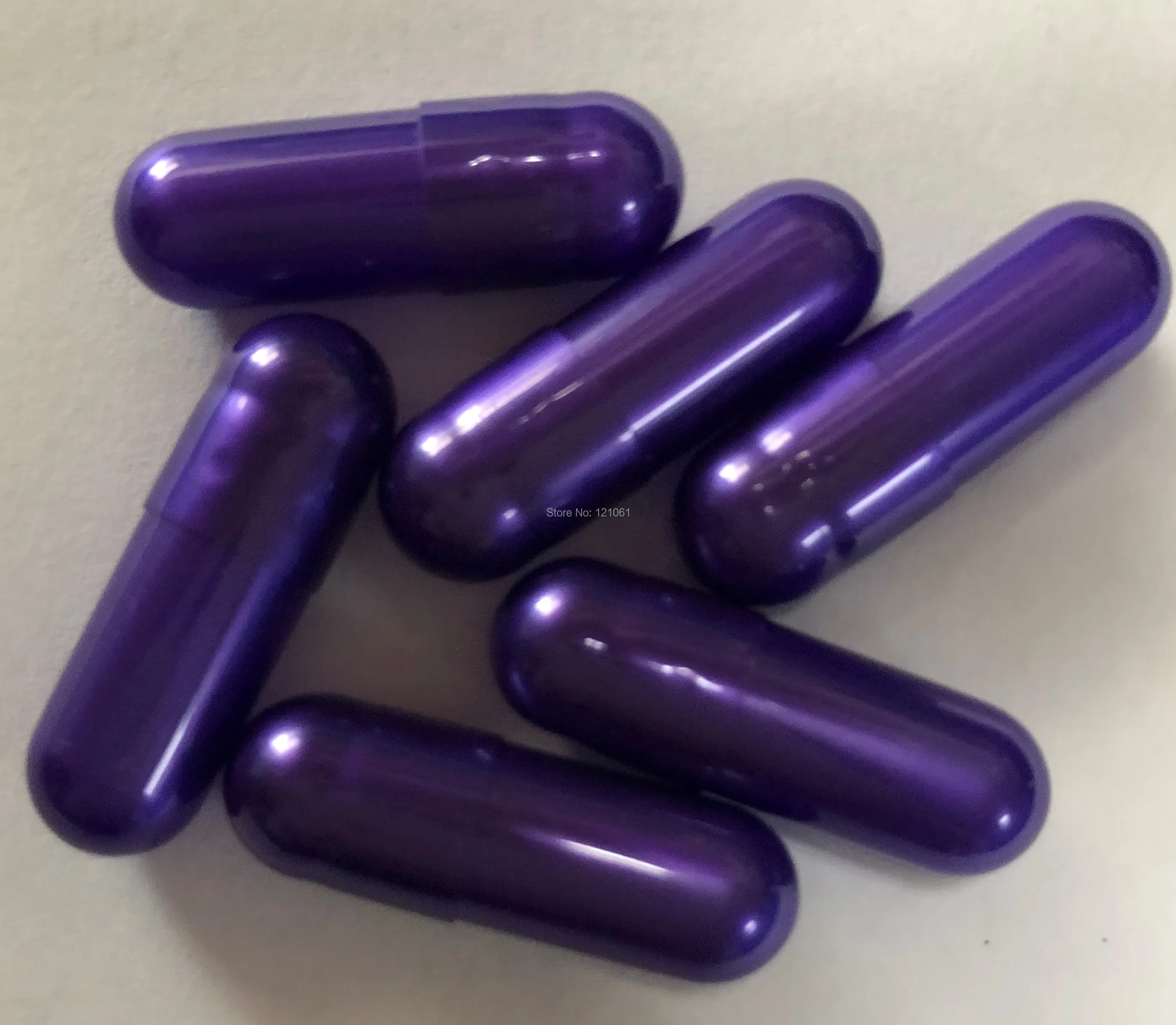 00# 1,000pcs!Pearl Purple colored hard gelatin empty capsules(joined or seperated capsules size 00)