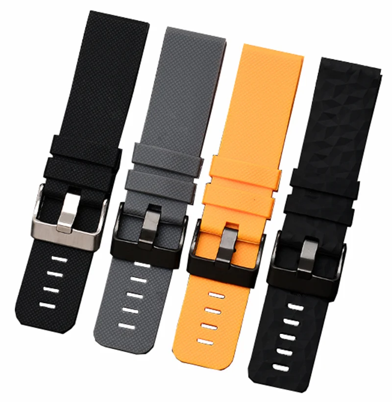 

24mm Sports Silicone Strap Replace Rubber Wristband Fit For Suunto Expedition/Suunto 7/Suunto 9 Spartan/Suunto 9 GPS / Alpha