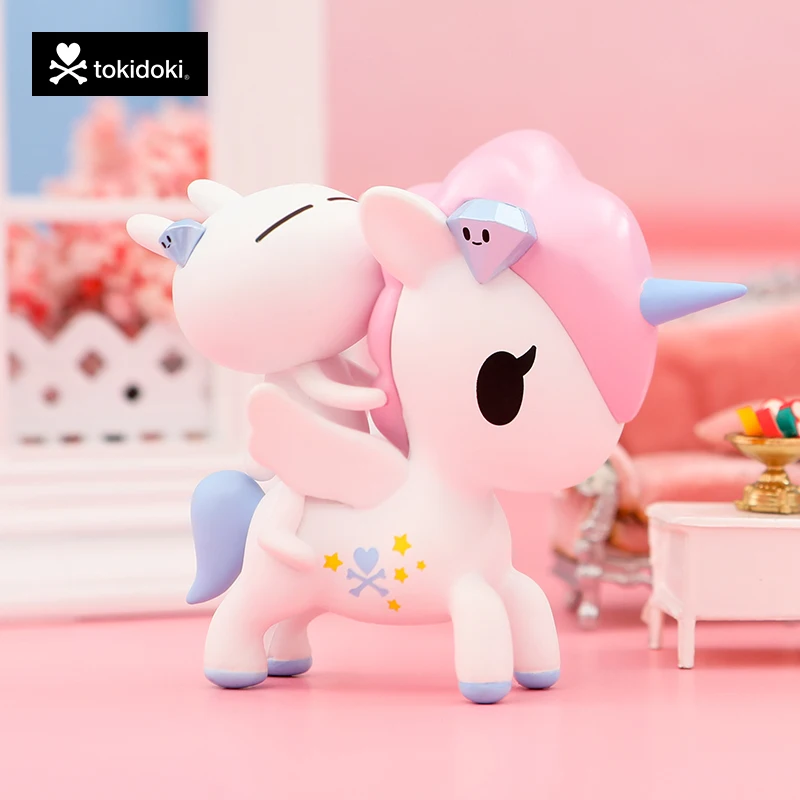 Caixa de brinquedo cego tokidoki unicórnio diversão tempo cego saco caja ciega bonito kawaii modelo infantil tempo presente surpresa boneca caixa de mistério