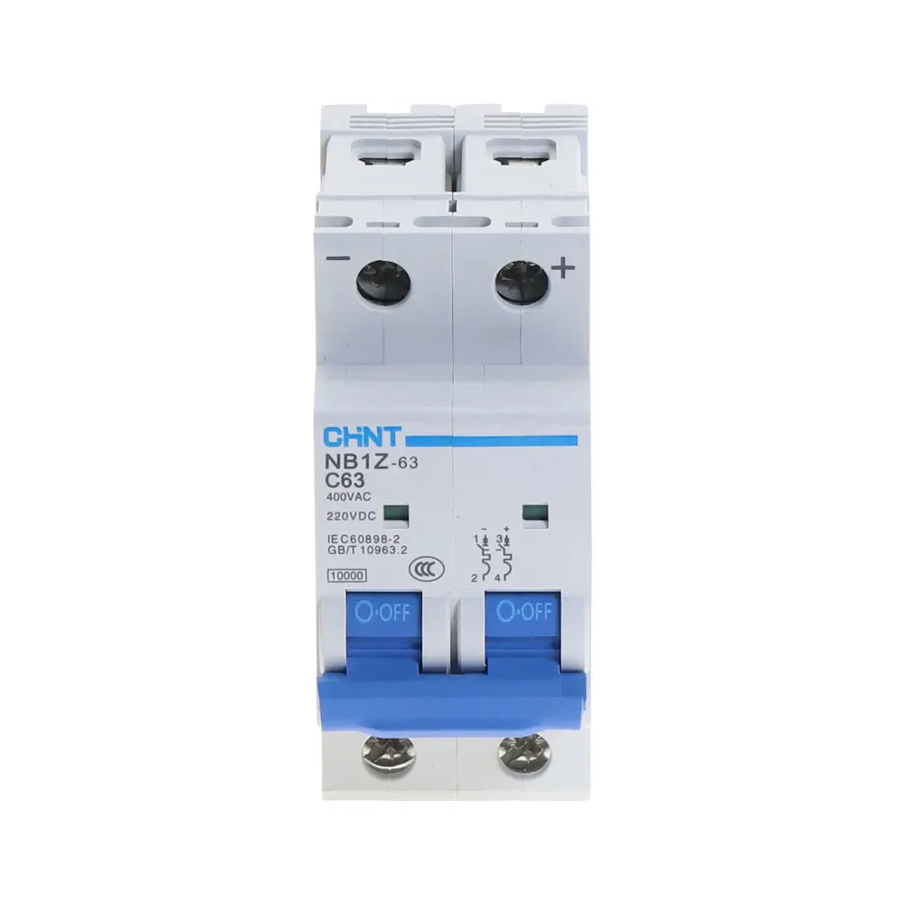 2Pole 32Amp DC220V 400V 6KA CHNT NB1Z-63 DC MCB  Circuit breaker