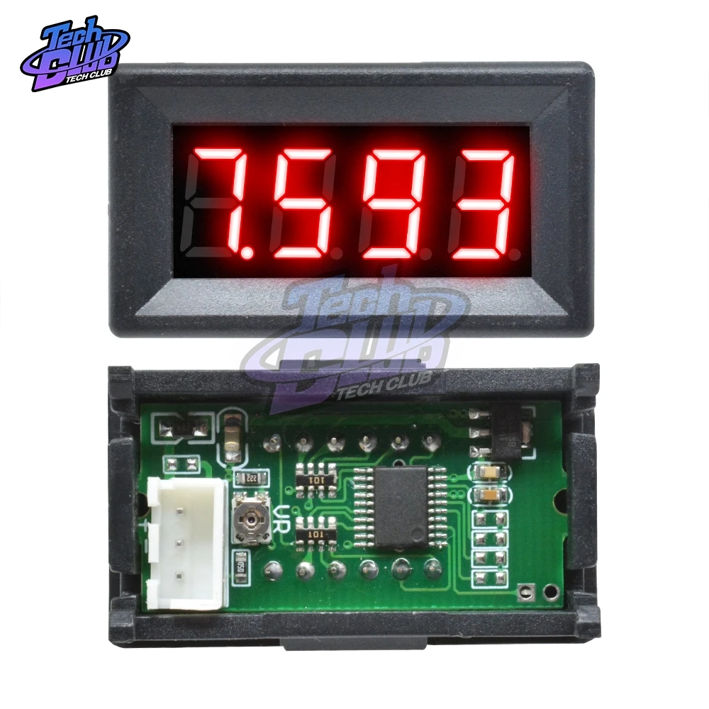 Mini Digital Voltmeter Ammeter DC 0V-100V Panel Amp Volt Voltage Current Meter Tester Detector 0.56\