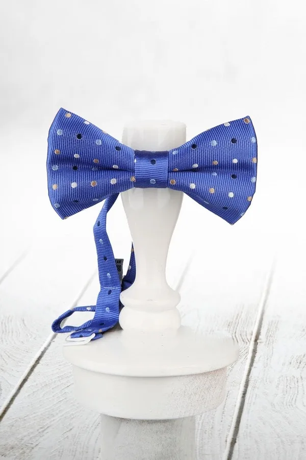 Laço de seda azul sb167