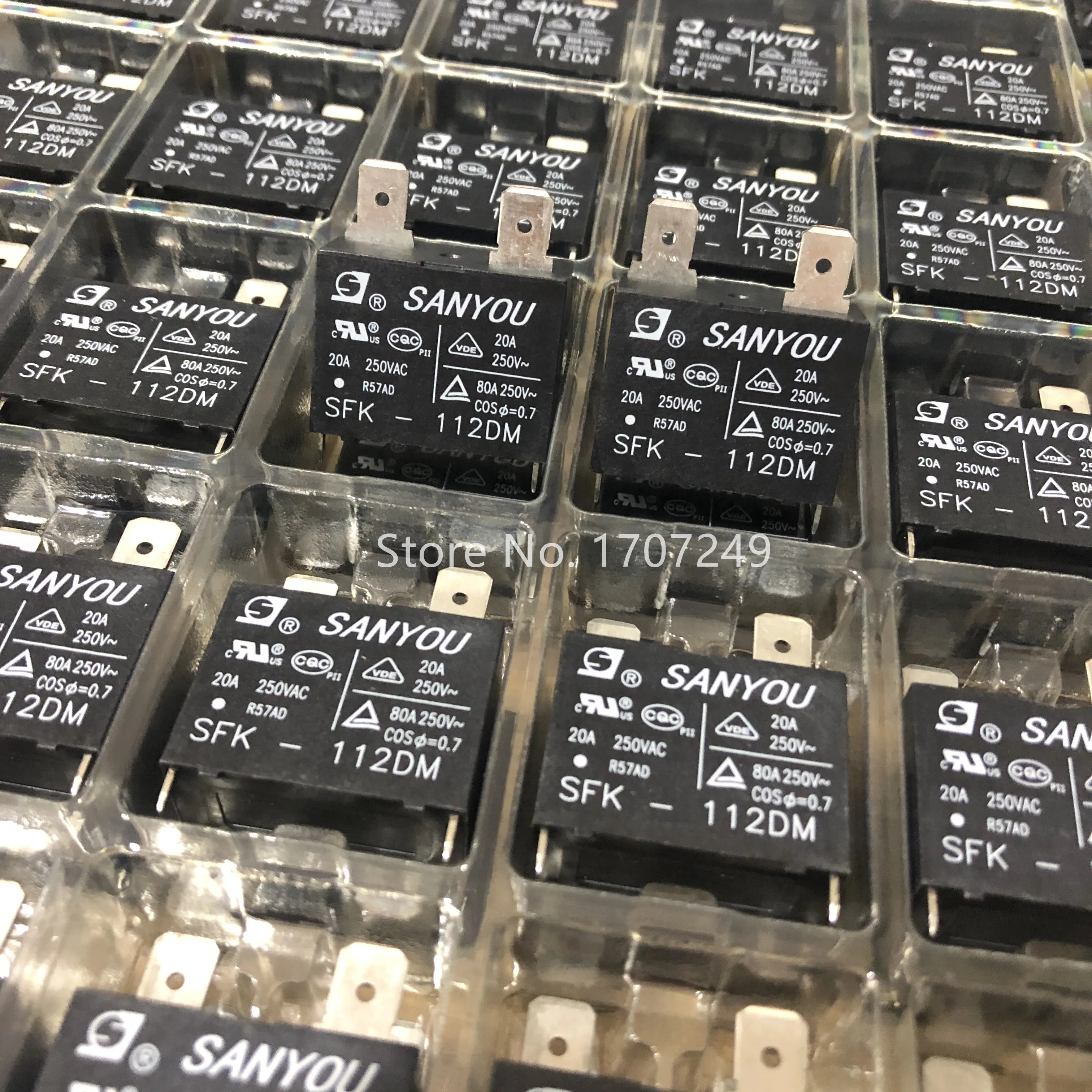 Envio Gratuito de 75 Peças Lote 100 Novo e Original Sanyou Relé Sfk112dm 12v 20a 250vac para ar Condicionado dc Mini Relé Energia o