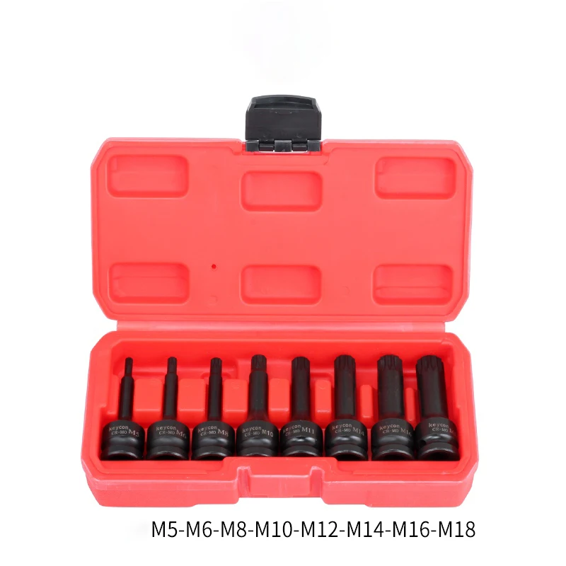 1 шт. торцевая головка Torx 1/2 дюйма, звездообразная бита, 12-точечная шлицевая MM M5 M6 M8 M10 M12 M14 M16 M18, хром-ванадиевые отвертки тоже