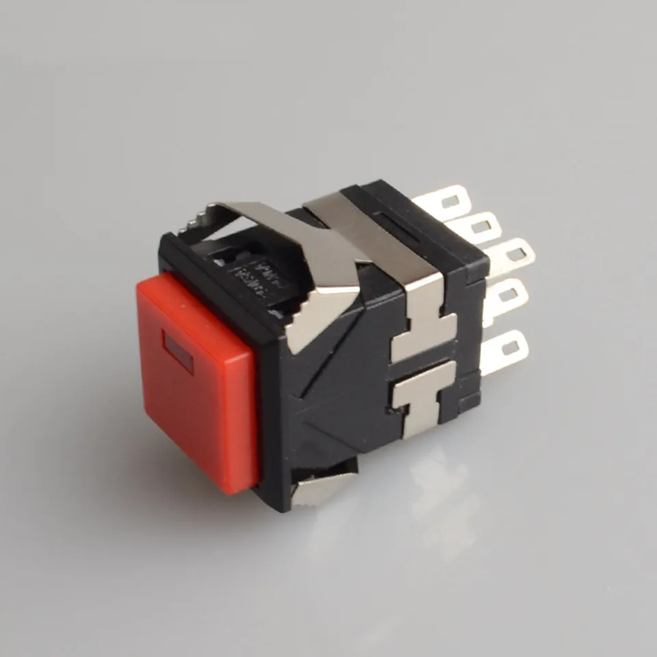 KD2-22 Momentary ON-(ON) square LED illuminated small square push button switch