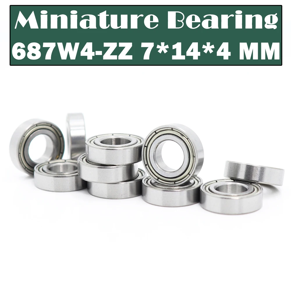 687W4ZZ Ball Bearing 7*14*4 mm ( 10 PCS ) Non Standard Deep Groove Bearings 687 687W4