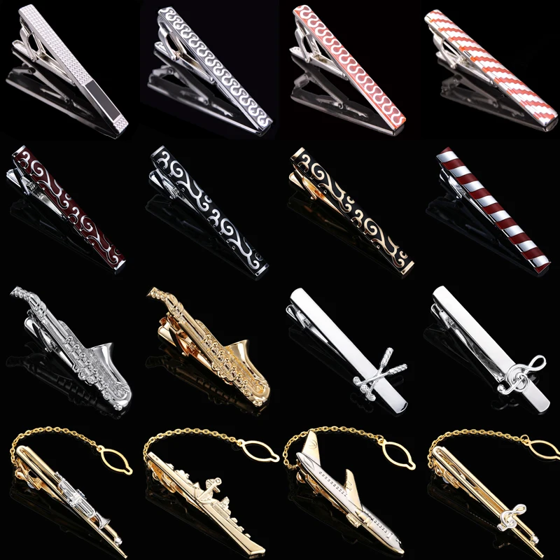 High grade men\'s business tie clip high quality enamel music aircraft modeling design tie clip wholesale / retail