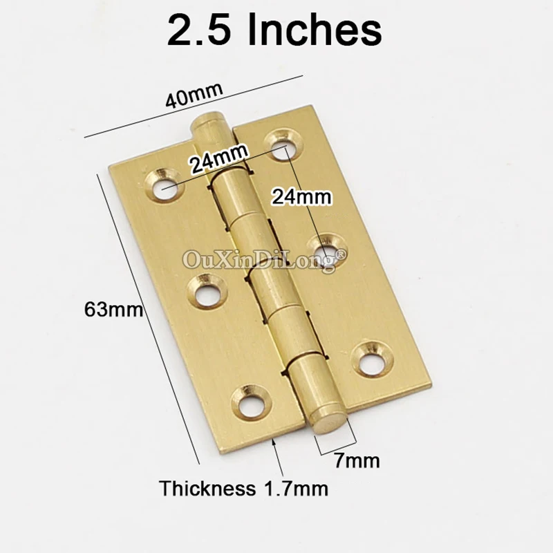 

Brand New 8PCS Solid Pure Brass Furniture Hinges Cupboard Wardrobe Kitchen Cabinet Door Hinges 2 / 2.5 / 3 Inches