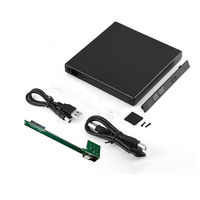 12.7MM Slim DVD CD DVD-ROM Case Drive Box USB 2.0 SATA External Drive for Laptop Notebook Computer