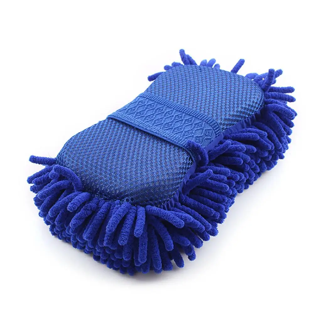 Super Car Wash Glove Car Hand Soft Towel Microfiber Chenille Car Cleaning Sponge Block Car Washing Supplies Car Wash Tools