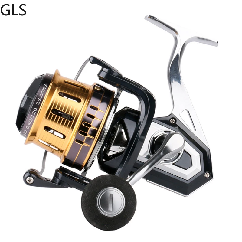 2023 NEW No Gaps Fishing Reel 4.1:1 Gear Ratio Metal Spool Metal rocker 5+1Ball Bearings Spinning Fishing Reel