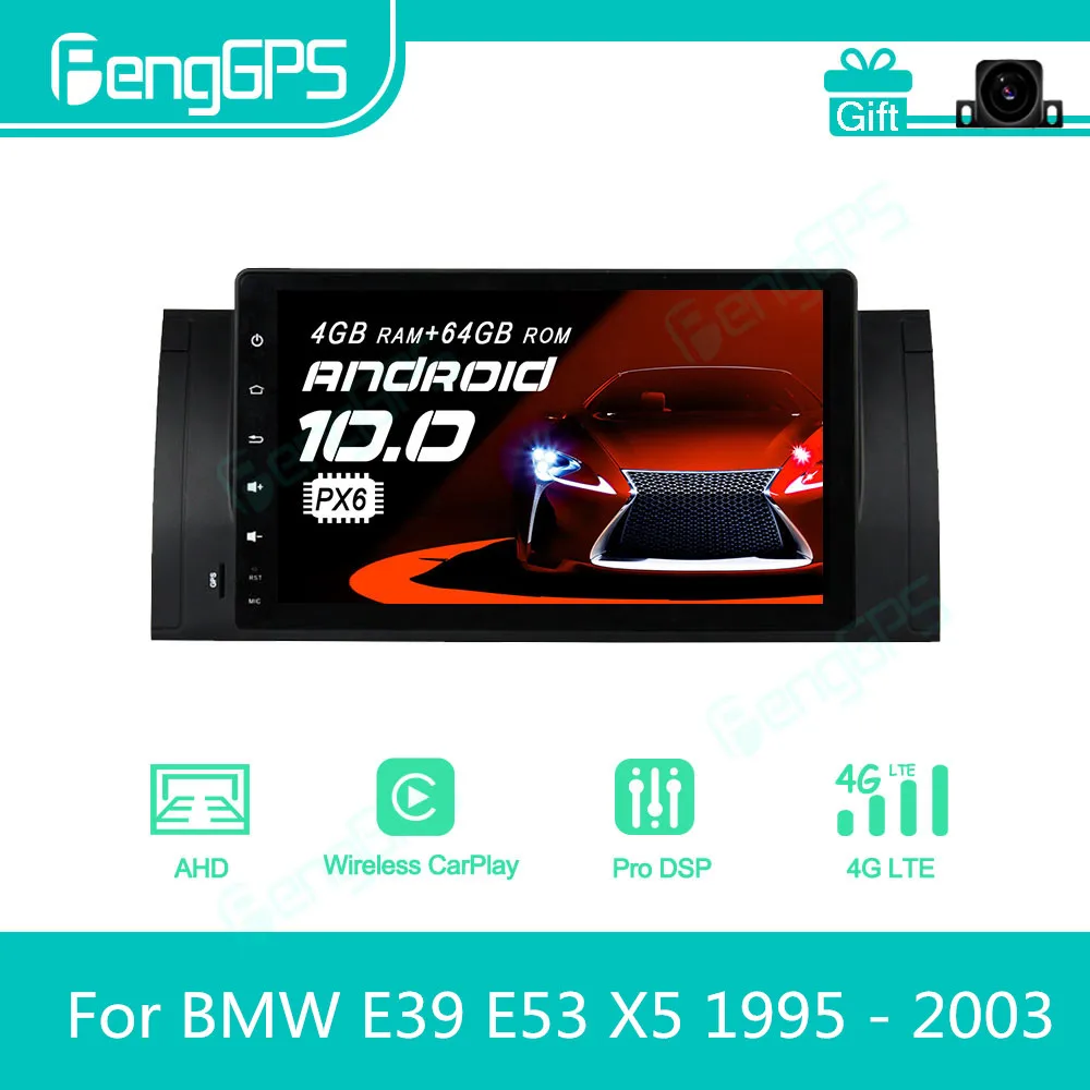 For BMW E39 E53 X5 1995 - 2003 Android Car Radio Stereo Multimedia Player 2Din Autoradio GPS Navigation PX6 Unit Screen Display