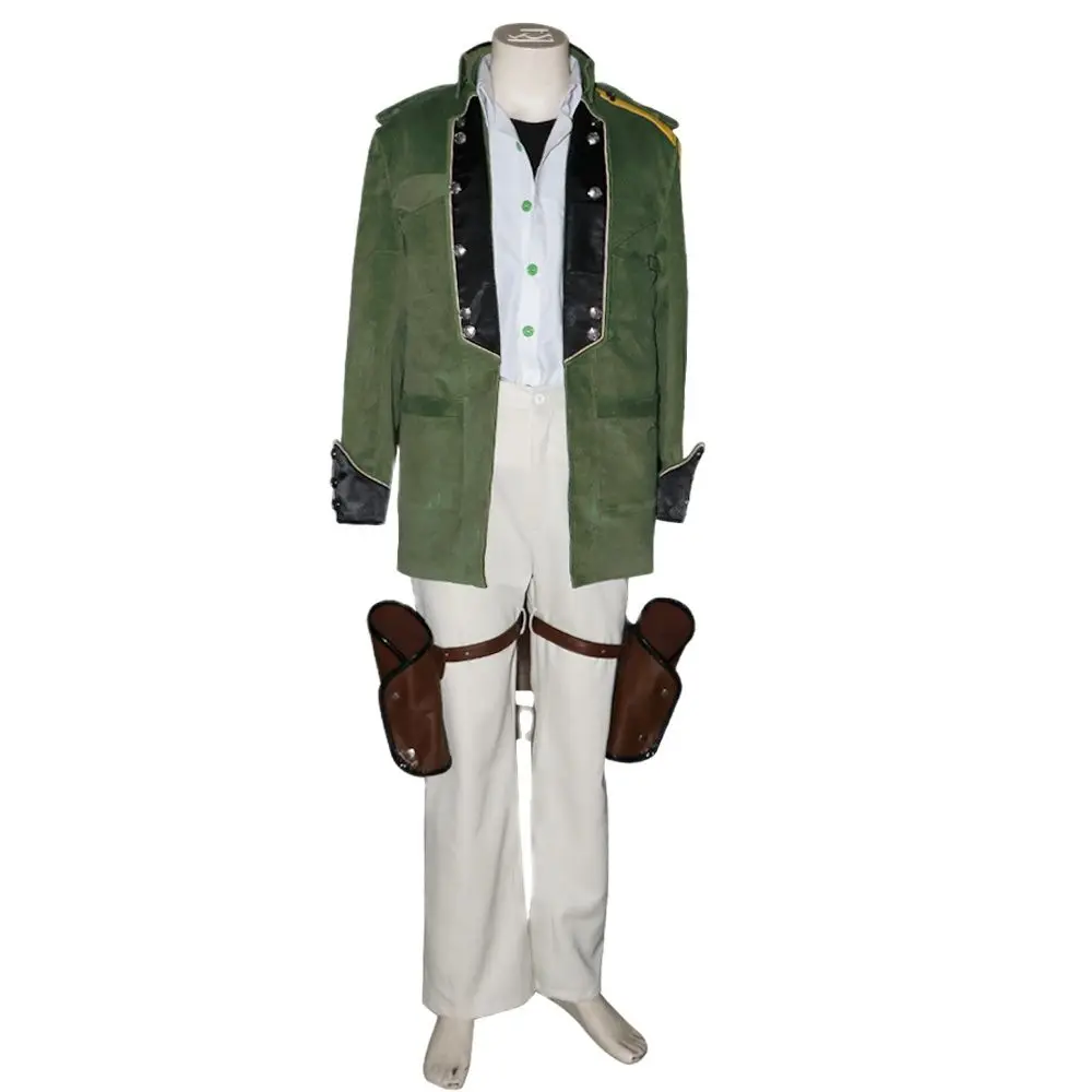 

Unisex Anime Cos Lightning Returns Sazh Katzroy Cosplay Costume Halloween Custom Size