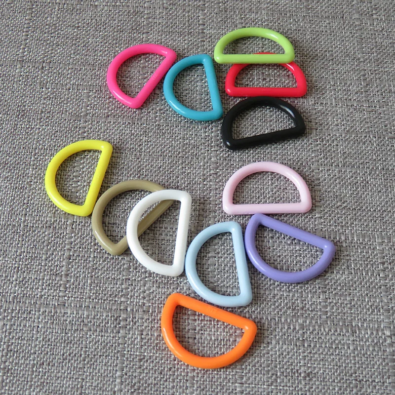 5pcs/lot 20mm 25mm Plastic buckle strap buckle D ring for bag knapsack dog collar necklace bracelet garment sewing DIY accessory